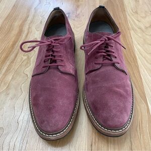 Cole Haan & Todd Snyder Special Order Suede Oxford Burgundy Rubber Sole